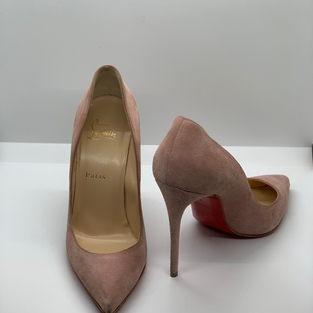 Pigalle Follie Pink Suede By Christian Louboutin - Picture 5 of 5
